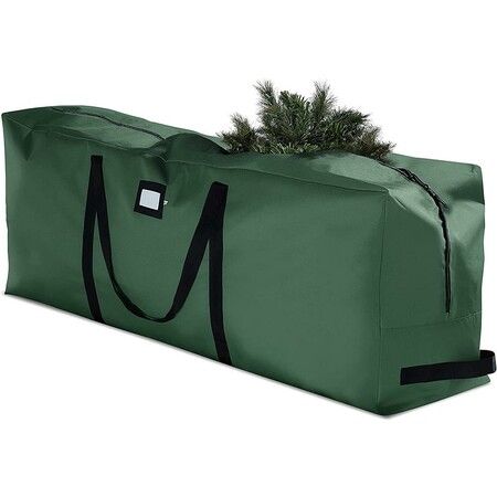 Durable Christmas Tree Storage Bag with Handles and Dual Zipper (165 x 38 x 76 CM Green)