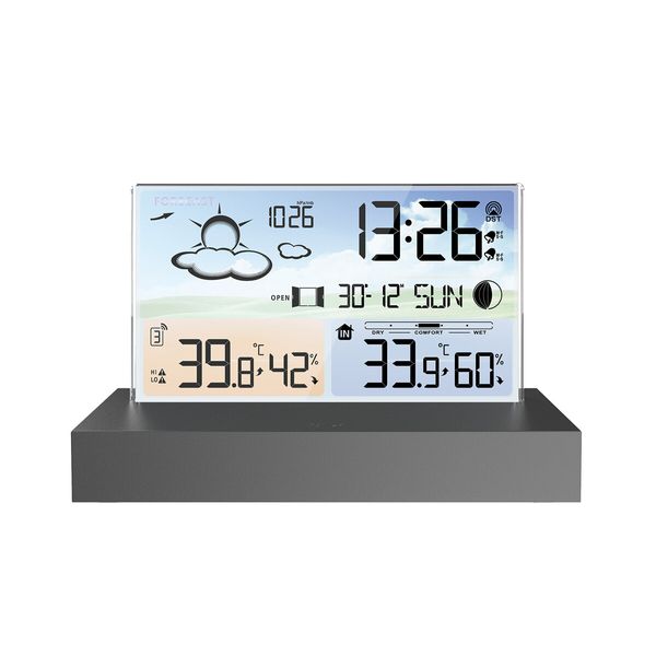 Weather Forecast Digital Weather Station with Indoor/Outdoor Temperature and Humidity, Weather Forecast, Alarm