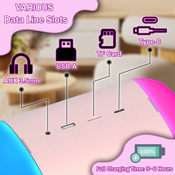 Kids Karaoke Machine with Bluetooth Speaker and Wireless Microphones for Unforgettable Singing Experiences