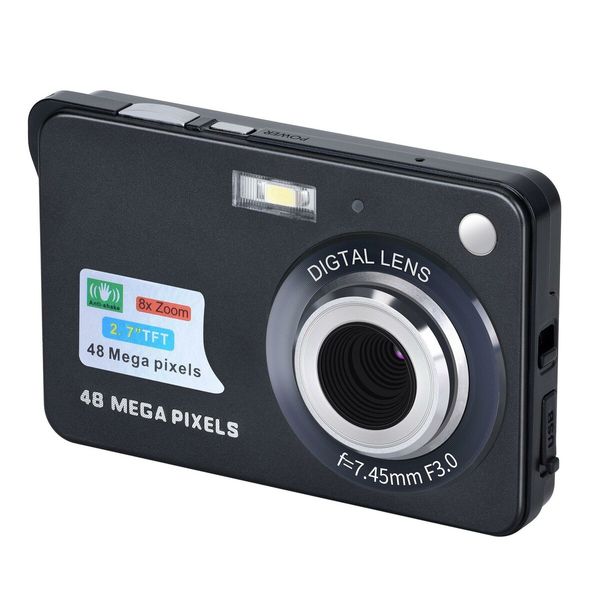 18MP Digital Camera with 8X Zoom: HD Video Camera with Auto Focus, USB Connectivity, Built-in Speaker, and Battery Operation