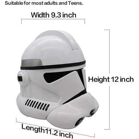 Star Wars Stormtrooper Helmet/Clone Trooper Mask with complete immersion Full-head coverage,Perfect for cosplay,Halloween,display