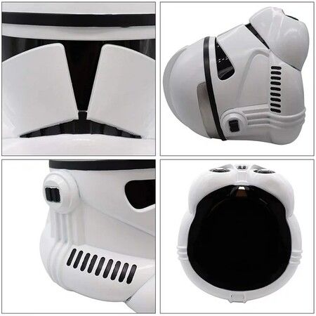 Star Wars Stormtrooper Helmet/Clone Trooper Mask with complete immersion Full-head coverage,Perfect for cosplay,Halloween,display