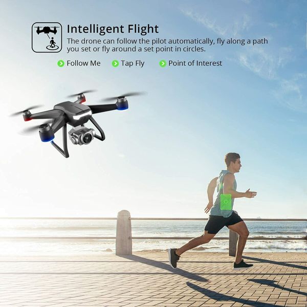 High-quality 4K Camera Drone with Remote Control First-person View (FPV) Technology Quadcopter design provides stability & easy maneuverability