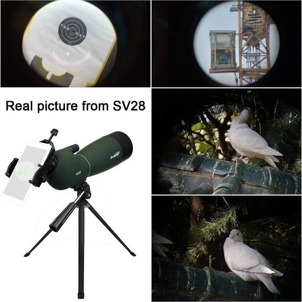 25-75x70 Spotting Scope with Tripod, Phone Adapter: Waterproof, Angled, Compact Scope for Hunting, Birdwatching, and More