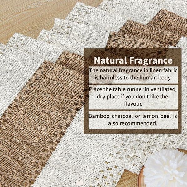 Elegant 108-Inch Macrame Table Runner - Boho Farmhouse Decor for Dining, Bedrooms, and Bridal Showers (Cream & Brown)