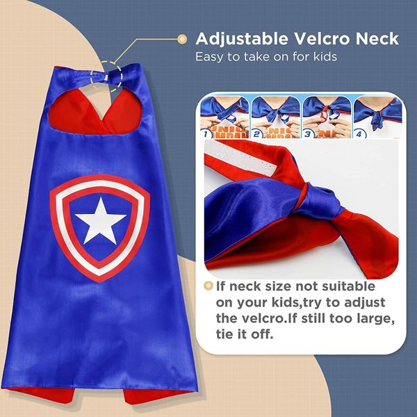 Empower Your Little Heroes 8-set Superhero Capes and Slap Bracelets - Perfect for Dress-Up, Parties, and Imaginative Play