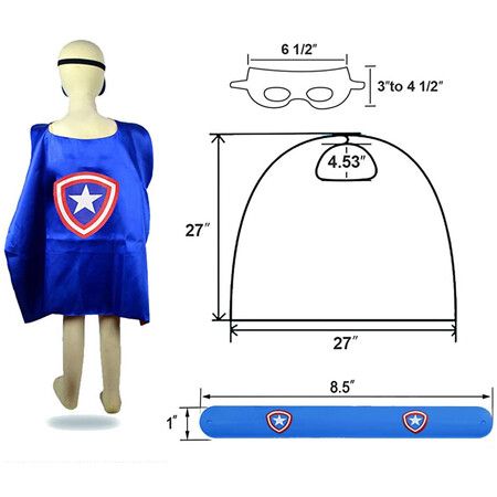 Empower Your Little Heroes 8-set Superhero Capes and Slap Bracelets - Perfect for Dress-Up, Parties, and Imaginative Play