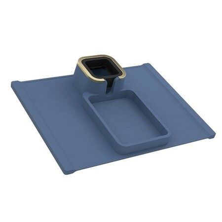 Couch Armrest Cup Holder: Portable Drink Tray for Blue Couches and Sofas