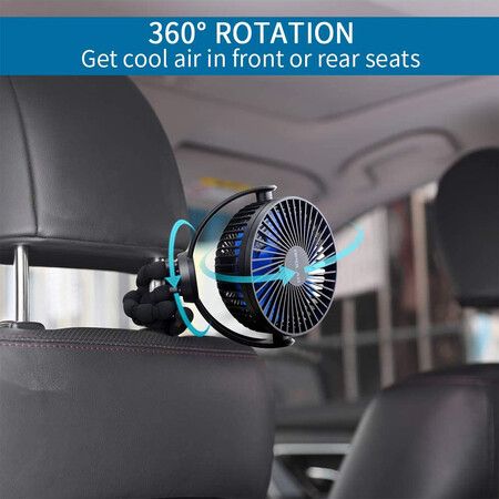 Rechargeable Clip Fan with Flexible Tripod for Versatile Cooling