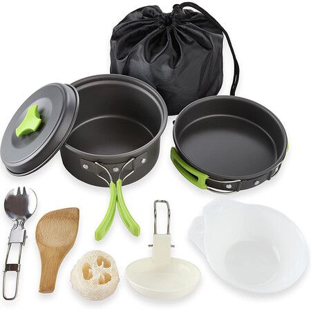 Camping Cookware Mess Kit - Essential Gear for Outdoor Cooking