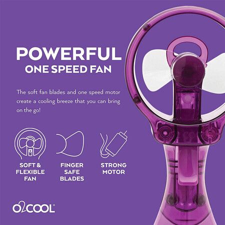 Misting Personal Fan in Purple (Universal)