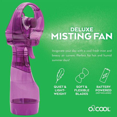 Misting Personal Fan in Purple (Universal)