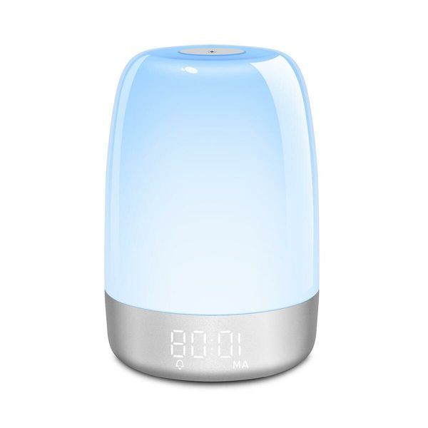 Wake Up Naturally Sunrise Simulation Alarm Clock with LED Night Light for Gentle Mornings