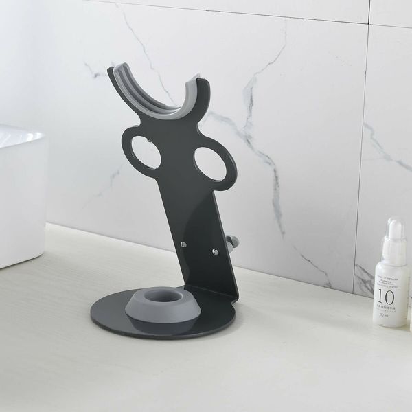 Premium Bathroom Hair Dryer Holder & Stand for Dyson Supersonic Keeps Hair Dryer and Accessories Organized