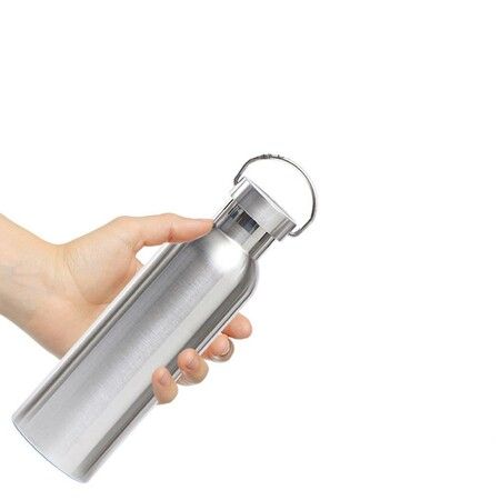 Durable 1L Stainless Steel Water Bottle for Active Lifestyles: BPA-Free, Non-Insulated for Bikers, Runners, Hikers, and Outdoor Adventures