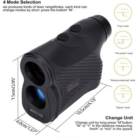 Advanced Rangefinder with Slope,Fog,Scan,Precision Speed Measurement Ideal for golfers outdoor enthusiasts