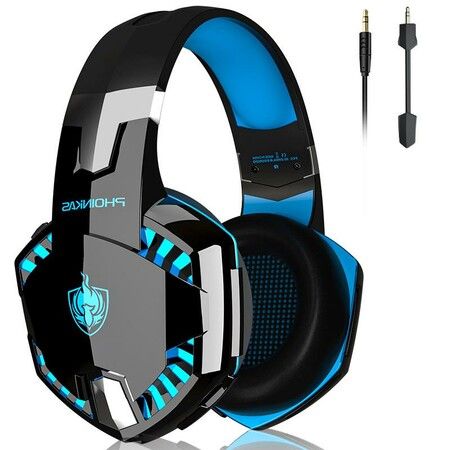 Versatile Gaming Headset:  Head Mounted/Bluetooth, Wired and Wireless with Immersive Surround Sound