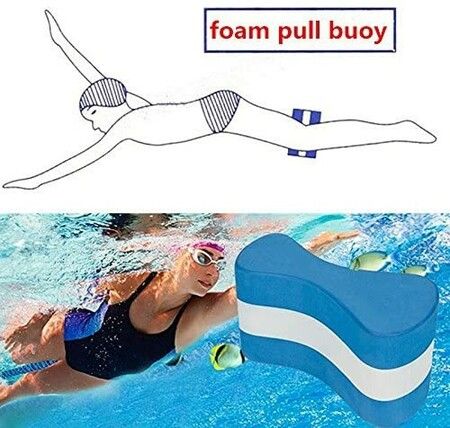 Swim Training Pull Buoy: Corrects Posture, Builds Arm Strength, Aqua Float for Seniors, and Kids