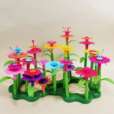 109-Piece Flower Garden Building Toy for Girls and Boys Ages 3-6