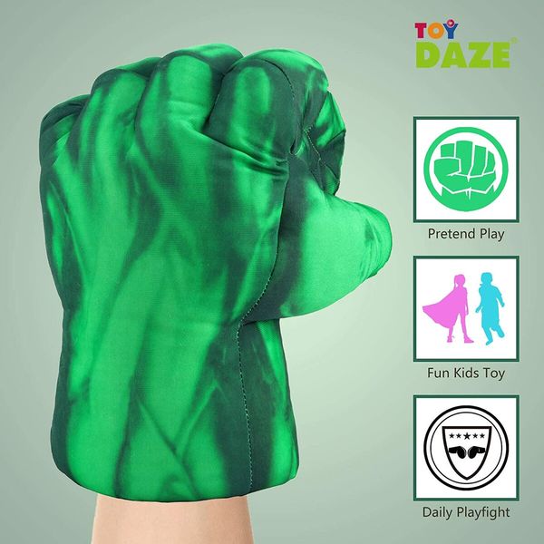 Superhero Smash Fists: Plush Punching Gloves Stuffed Pillow Handwear Toys for Kids' Cosplay Costumes and Play in Birthday,Halloween,Christmas