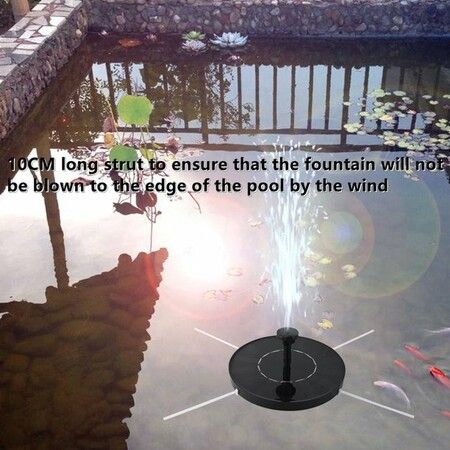 Sun-Powered Fountain with LED Illumination: Enhance Your Outdoor Oasis