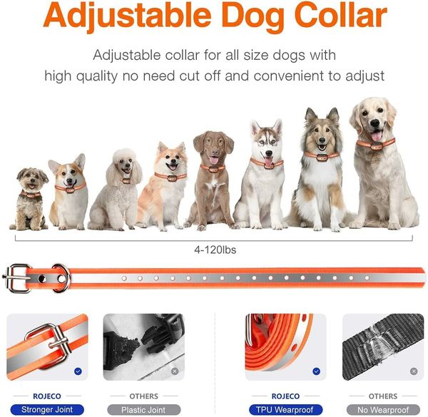 Long-Range Dog Training Collar: 3300ft Remote Control for Large, Medium, and Small Dogs