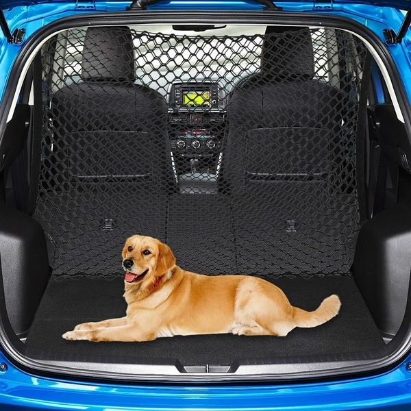 120X70CM Large Dog Barrier Pet Divider Net for SUV,Vans,Trucks Keeps your Dog Cat safely contained in the back seat,Easy to install and remove