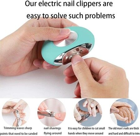 Well-Groomed Electric Nail Clipper for Thick Nails, Safe and Automatic Trimming