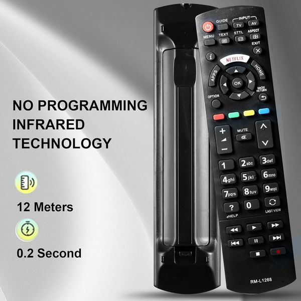 Universal Remote for Panasonic TVs - Replace Your Original Remote with Shortcut Key Functionality