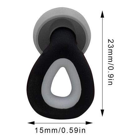 1 Pair Noise-Cancelling Ear Plugs for Restful Sleep, Soft & comfortable design for all-night wear