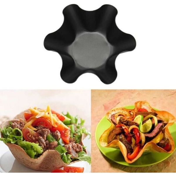 2PC Taco Shell Maker Bowl/BCake Tortilla Maker with durable carbon steel for longevity & even heat distribution, Craft Authentic Tortillas and Taco Shells with Ease