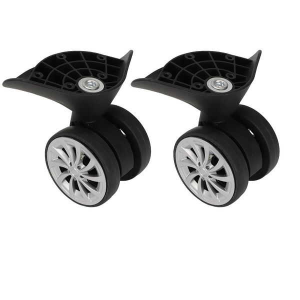 Roll Smooth and Silent Heavy-Duty Suitcase Wheels Replacement for Effortless Travel and Furniture Mobility,1 pair