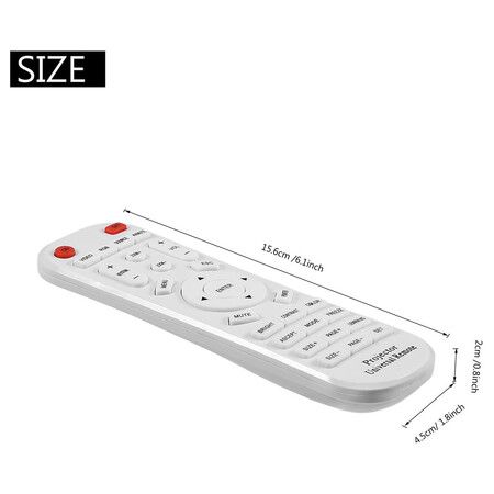 White Universal Projector Remote Controller