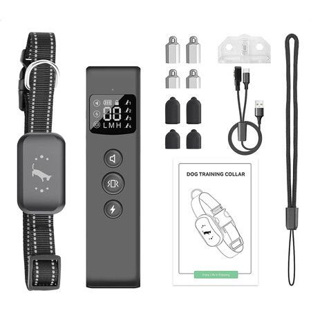 Smart Anti-Bark Dog Training Collar: Waterproof, Rechargeable, and Remote Control