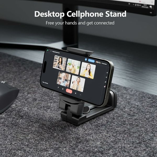 Airplane Phone Holder: Hands-Free Mount with 360° Rotation for Flying, Desk, and Tray Tables