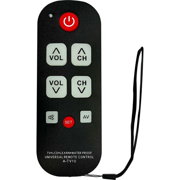 Easy-to-Use TV Remote for Seniors and Kids: Large Buttons, Universal Compatibility, and Enhanced Accessibility