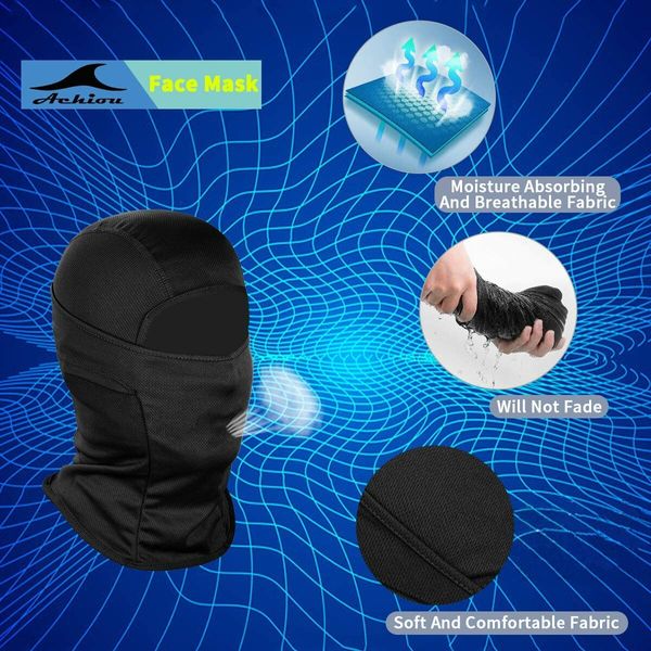 Versatile Breathable Balaclava Face Mask provides full-face coverage for warmth and protection during skiing,snowboarding, motorcycling,and other outdoor activities