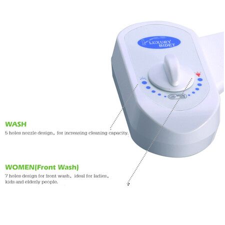 Luxury Bidet Attachment with Adjustable Spray and Pressure for Enhanced Comfort