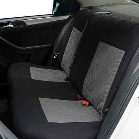 Full Set Car Seat Covers - Front Bucket Seat Covers and Split Bench Back Seat Covers