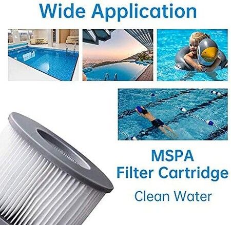 2-Pack High Quality Replacement Filters for MSpa Hot Tubs Inflatable Spa Effectively Remove Impurities & Debris