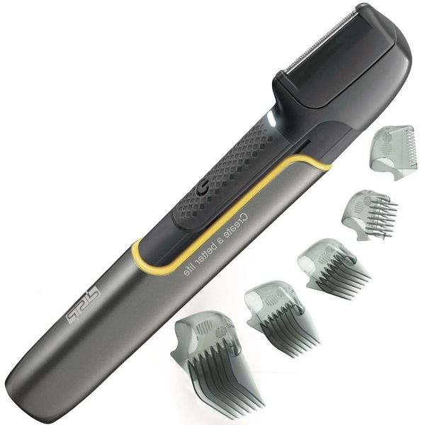 Rechargeable Body Hair Trimmer for Men and Women - Groin and Pubic Hair Trimmer