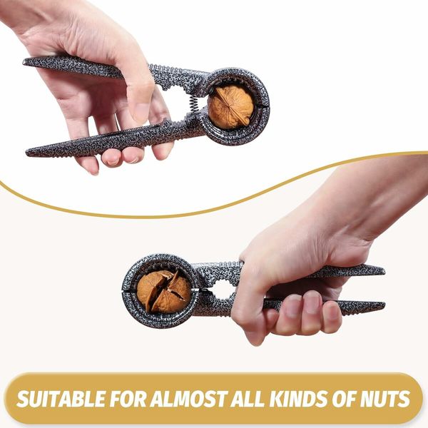 Walnut and Pecan Opener Tool with Non-Slip Handles - Nut Cracker Plier