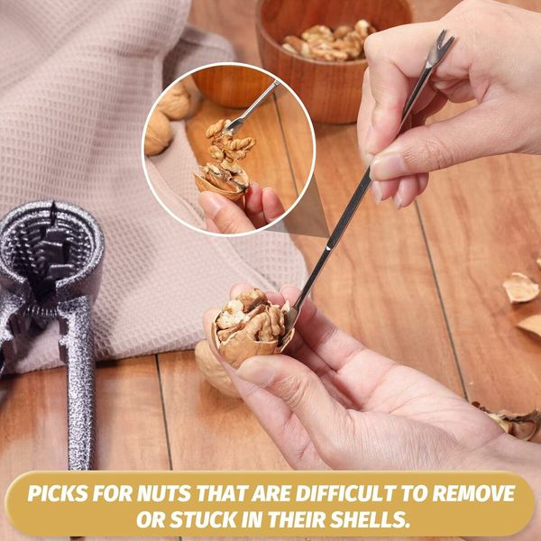 Walnut and Pecan Opener Tool with Non-Slip Handles - Nut Cracker Plier