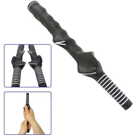 Golf Club Grip & Swing Trainer: Perfect Training Aid for Right-Handed Practice (2-Pack)