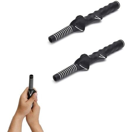 Golf Club Grip & Swing Trainer: Perfect Training Aid for Right-Handed Practice (2-Pack)