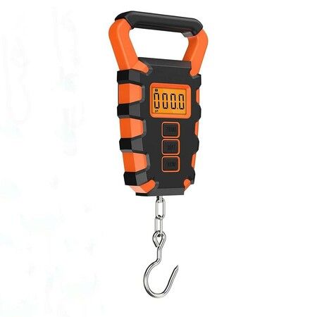 Accurately Weigh Digital Fishing Scale with Ruler and Hanging Hook (Also Perfect for 110lb/50kg Luggage)