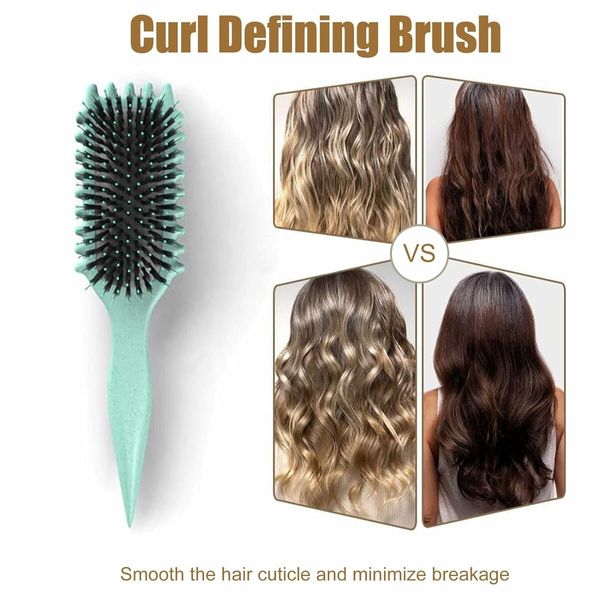 Curl Defining Brush for Men and Women - Reduce Pulling, Enhance Curl Separation, and Shape Defined Curls