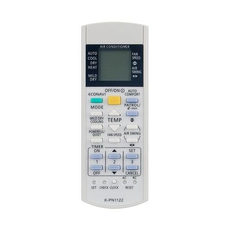 Universal Remote Control for Panasonic Air Conditioners (Sub Remote A75C2913, CWA75C2913, A75C3716, K-PN1122)