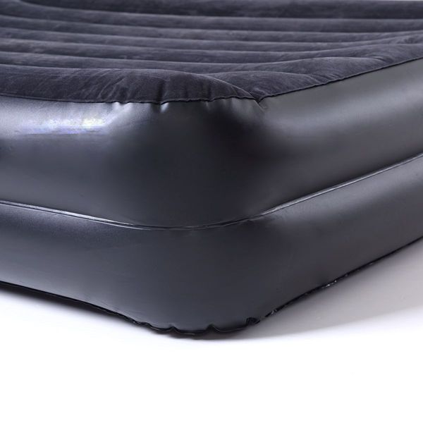 Bestway Comfort Quest Deluxe Single Size Inflatable Mattress/Air Bed with Built-In Pillow