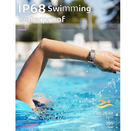 IP68 Waterproof Smart Watch with 12 Sport Modes for Comprehensive Fitness Tracking Designed for both women and men